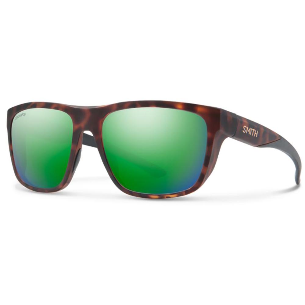 Smith Barra Sunglasses ChromaPop Polarized in Matte Tortoise with Green Mirror